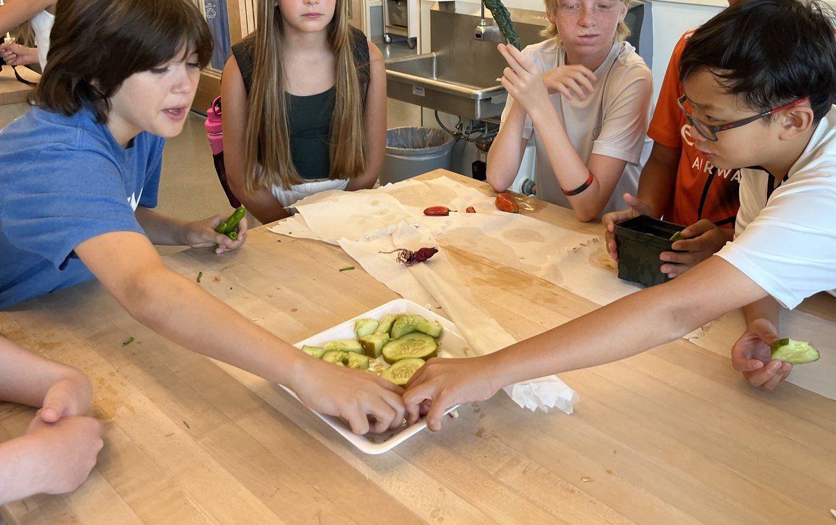 Seed to table. Back at it in the #7BGarden to harvest and taste the fruits of our spring labor! #growyourown @SevenBridgesMS