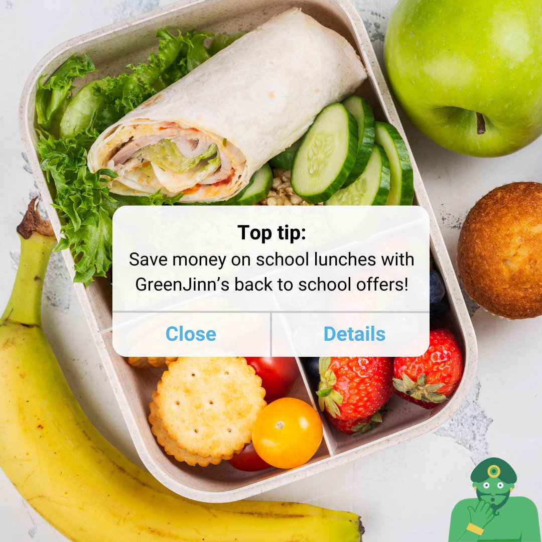 September is here in a hurry! 😱 

#greenjinn #backtoschool #school #lunch #schoollunch
