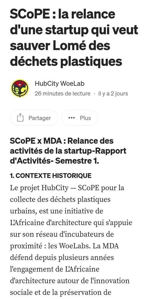 Fiers des réalisations de SCoPE au 1er semestre 2023 ! 🌍💪 Découvrez nos actions pour lutter contre la pollution plastique et préserver l'environnement. #SCoPE #Environnement #RapportSemestriel
<a href="/sename__/">Sename Koffi A.</a>
<a href="/PreciousPlasMx/">Precious Plastic Mx</a> <a href="/weareGIG/">Global Innovation Gathering</a> @2050do ➡️ medium.com/@woelab/semest…