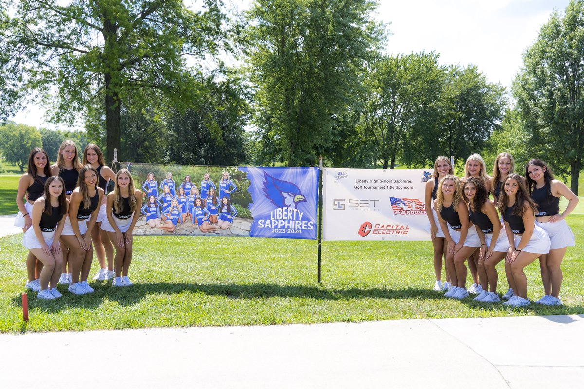 Capital_KC's tweet photo. Capital Electric was a proud sponsor of the Liberty High School Dance Team - Golf Tournament. @LHSSapphires #Golf #danceteam #sponsorship https://t.co/VszUTooBqn