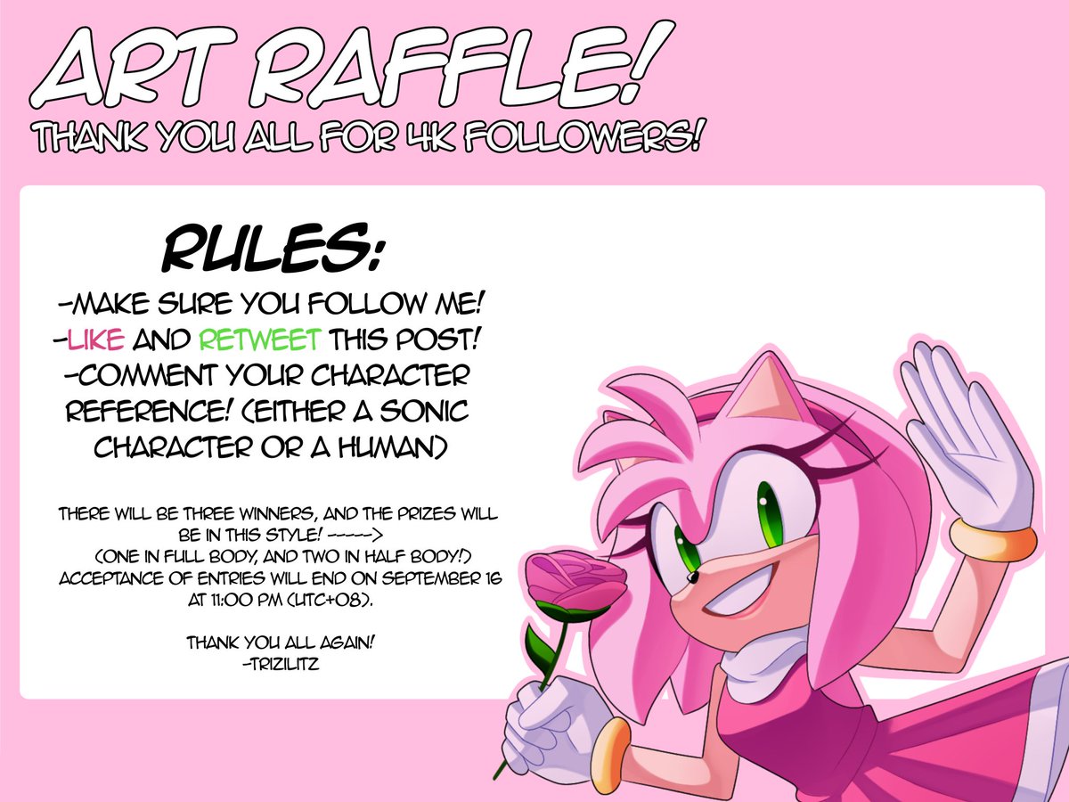 an_be_ca's tweet photo. Since I reached 4k, here's an art raffle! There will be three winners, so goodluck to all! Thank you so much again! (人 •͈ᴗ•͈) 💟✨ (Details below :>) https://t.co/jVLA19iNfn