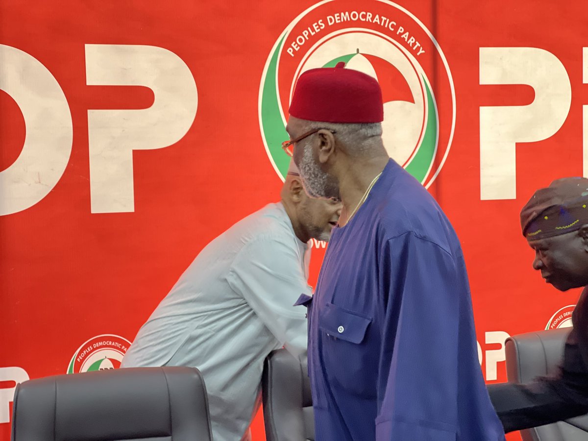 OfficialPDPNig's tweet photo. #PEPTJudgement:
In a few moments from now, the Vice President of Nigeria (1999-2007) and @OfficialPDPNig Presidential Candidate in the 2023 Election, H.E. @Atiku, will speak to Nigerians on the outcome of yesterday’s court judgement. Join us Live on all our social media channels. 
As One, We Can Get It Done!