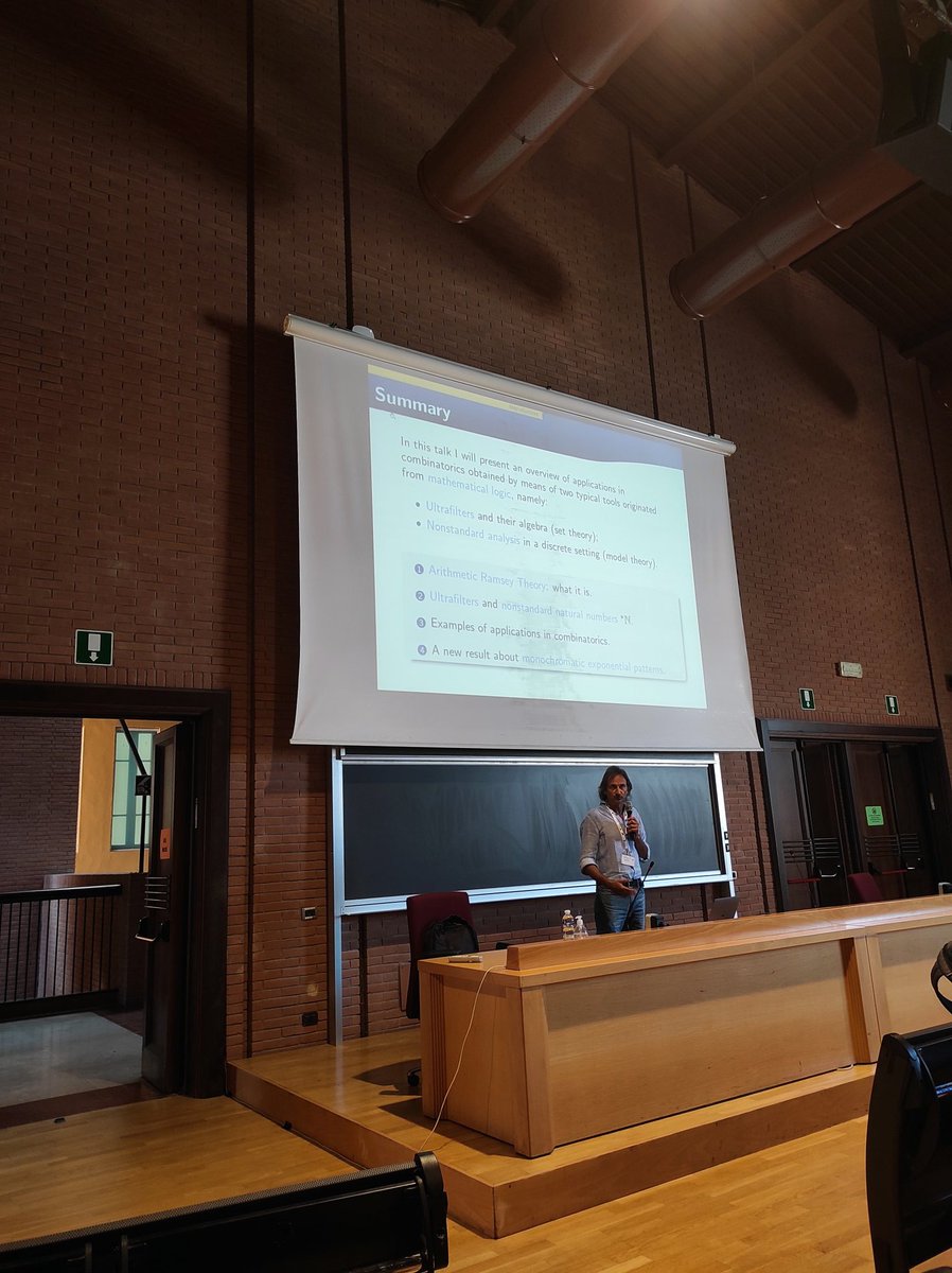 AILAlogica's tweet photo. Conferenza su invito del prof. Mauro Di Nasso
#umipisa2023 @UnioneMatematic #logica #logicamatematica https://t.co/vXLjL1BYwf