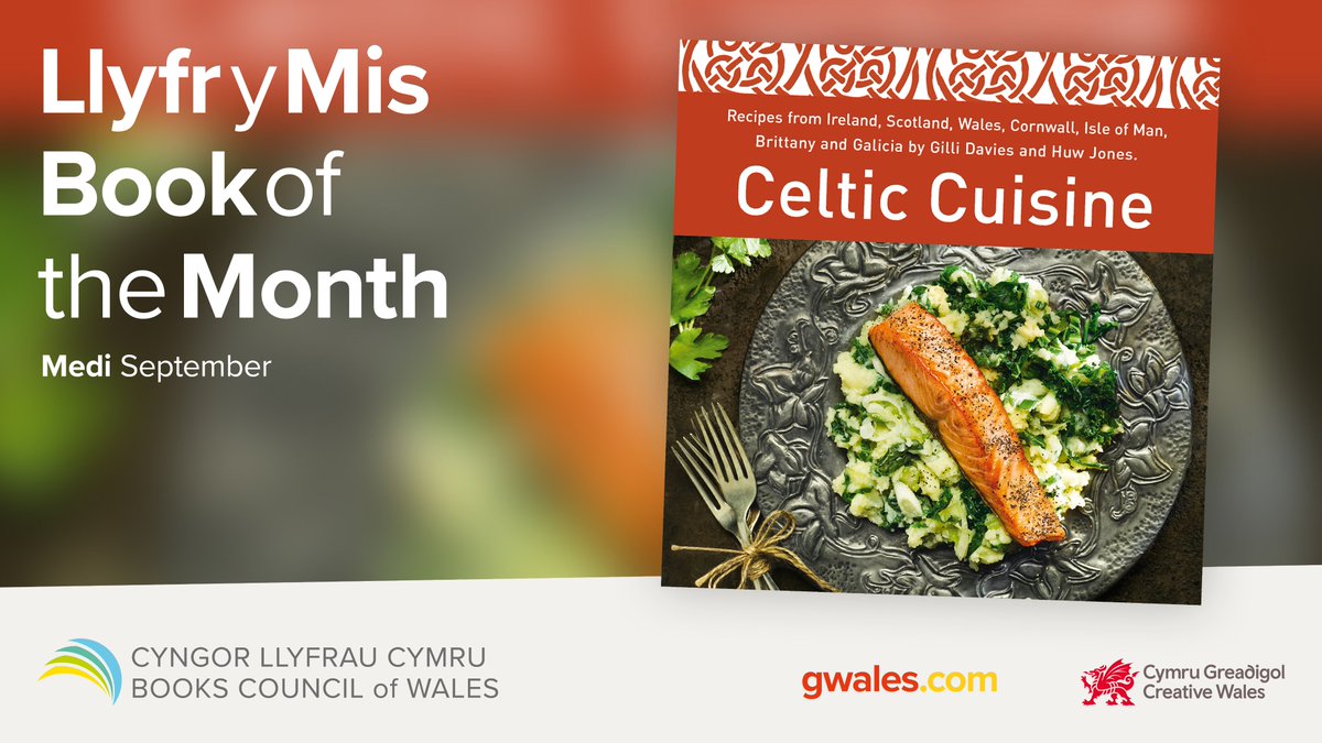 Books_Wales's tweet image. 📚Celtic Cuisine by Gilli Davies and Huw Jones is our #BookOfTheMonth.

📚A collection of Celtic recipes from Wales, Ireland, Scotland, Brittany, the Isle of Man and Cornwall.

📚Available now from your local bookshop.

#LoveReading #ChooseBookshops