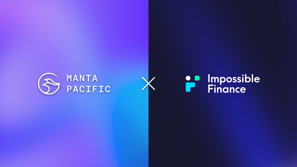 MantaNetwork's tweet photo. We are thrilled to announce a partnership with @impossible_! 🔥

Impossible is an on-chain native, research advisory firm with a DeFi launchpad and accelerator. We are excited to bring in another incubation partner to the #MantaPacific Ecosystem! 🌱 https://t.co/NpWvDML1e4