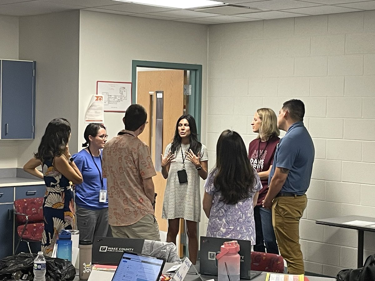 swwest65's tweet photo. Excited to see our new teachers to WCPSS ESL at today’s in-person BOY session for traditional calendar schools! Great to see our amazing Coordinating Teachers in action!! https://t.co/UCMvYIz8ln