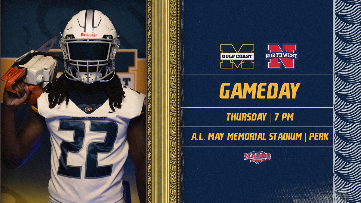 MGCCCBulldogs's tweet photo. 𝗙𝗢𝗢𝗧𝗕𝗔𝗟𝗟 | 𝗚𝗮𝗺𝗲𝗱𝗮𝘆! 𝗙𝗶𝗻𝗮𝗹𝗹𝘆!

Be Loud. Be at Perk.

🆚 : No. 3 Northwest Mississippi
🏟️ : A.L. May Memorial Stadium
📍 : Perk
🕛 : 7 pm
📰 : https://t.co/OsEe5Fh78h
🎟️ : https://t.co/jcKcDA6VZx
📺 : https://t.co/GMnCe4U86V
📻 : SuperTalk 103.1 FM https://t.co/I5qnaX9DNI
