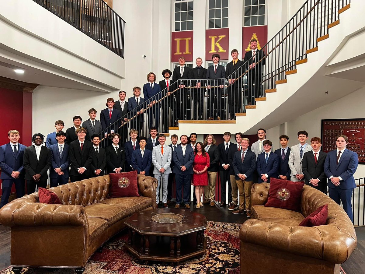 New members in the Neal L. Patterson Chapter House at Oklahoma State <a href="/PiKappaAlpha/">Pi Kappa Alpha</a>