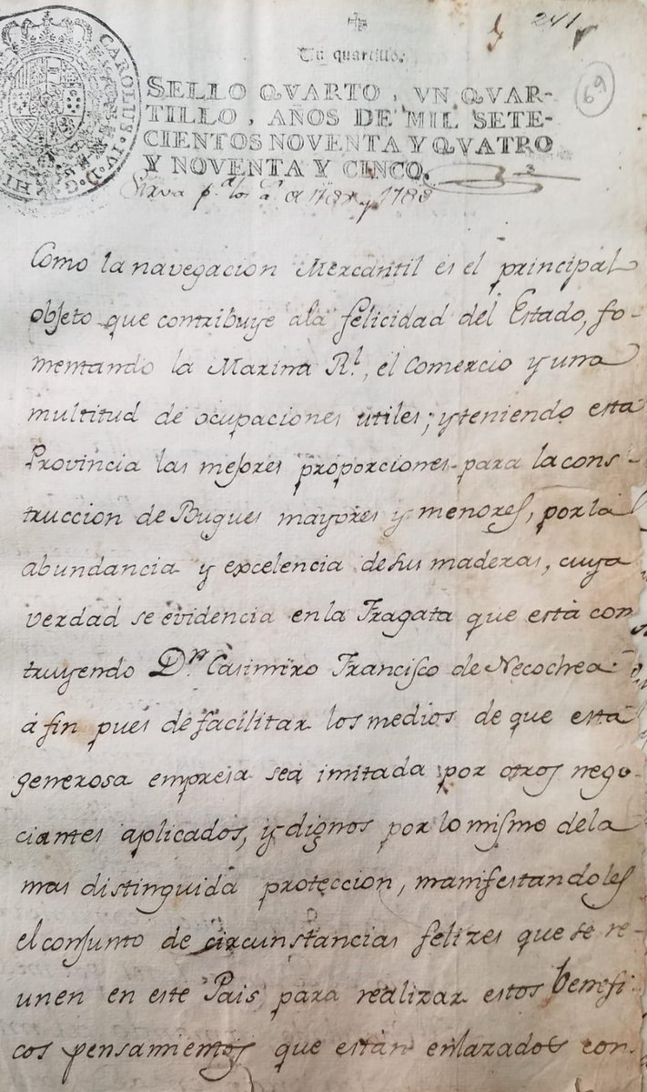 Decreto y reglamentación para la construcción de Barcos.
Consulta en línea: n9.cl/0sx3i
S.H. V. 148 - N° 8.Año 1798.