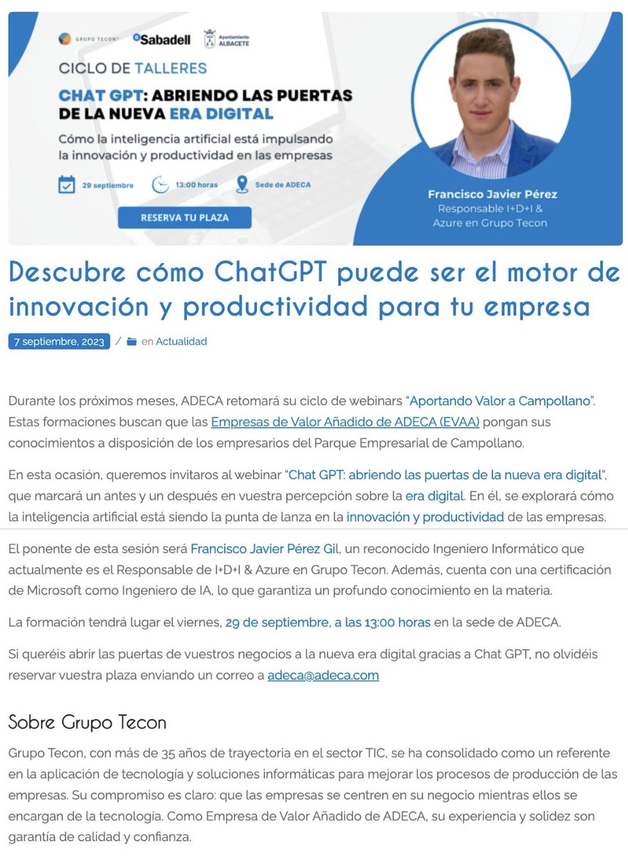 Descubre cómo ChatGPT puede ser el motor de innovación y productividad para tu empresa

adeca.com/chat-gpt-impul…