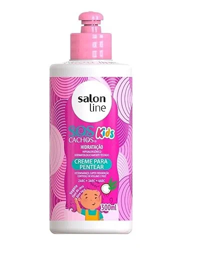 Creme Para Pentear S.O.S Cachos Kids, 300ml, Salon Line, Salon Line, Branco
