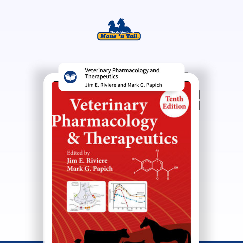 ManeNTail_EU's tweet photo. Looking for an all-inclusive guide on veterinary pharmacology? 🐾

Check out "Veterinary Pharmacology and Therapeutics" by Jim E. Riviere and Mark G. Papich. 

#VeterinaryPharmacology #AnimalHealthProducts #AnimalCare #VetMed #AnimalHealth #PetCare 🐶🐱🐰 https://t.co/WVY46ZefHw
