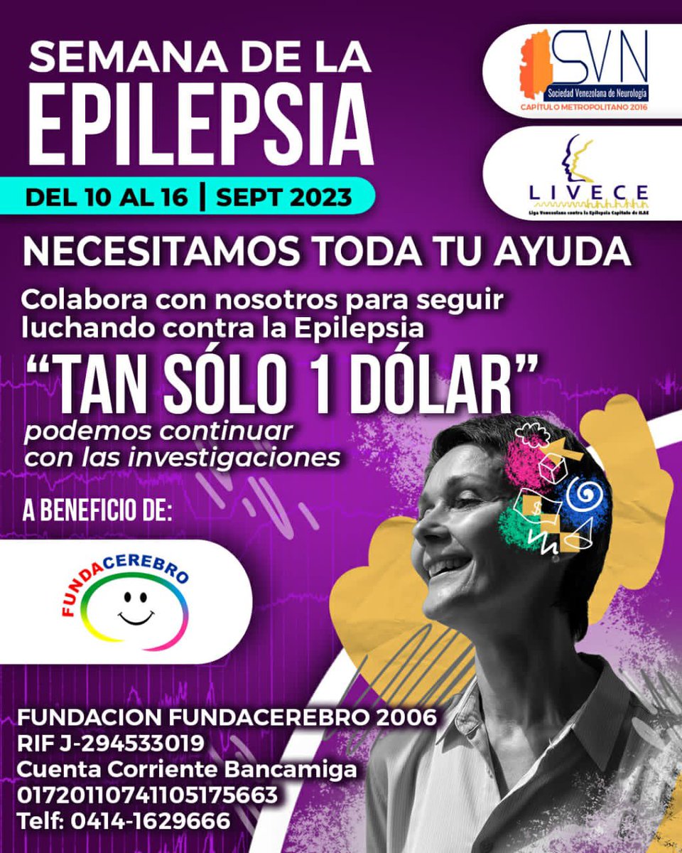 neurologis's tweet photo. Los invito cordialmente a las actividades culturales y científica para concientizar sobre la Epilepsia. Tu ayuda es necesaria para seguir adelante https://t.co/uk0MyDpPwr