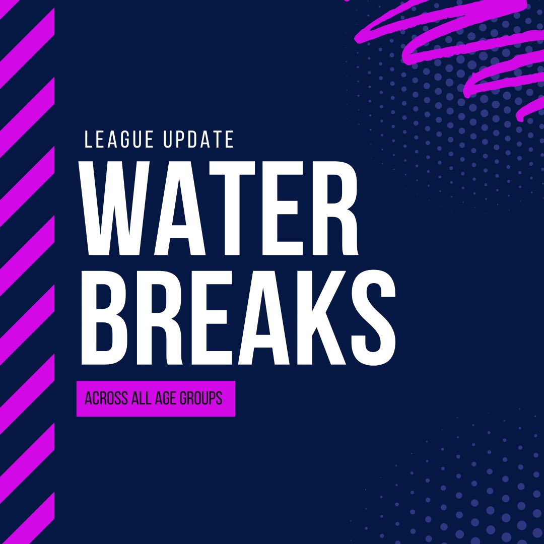 ☀️ UPDATE | As the UK braces itself for yet another heatwave with temperatures reaching 30 degrees this weekend, water breaks will be mandatory at all matches within the SGWFL.