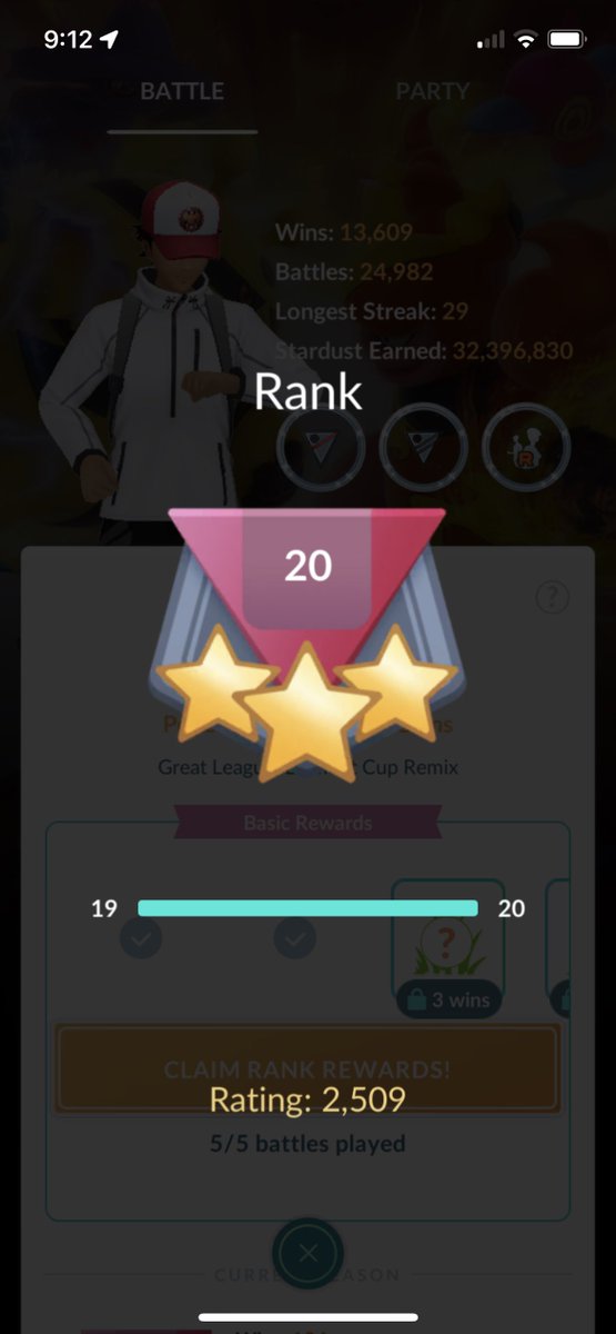 I am the [self crowned] best little cup battler in PoGo