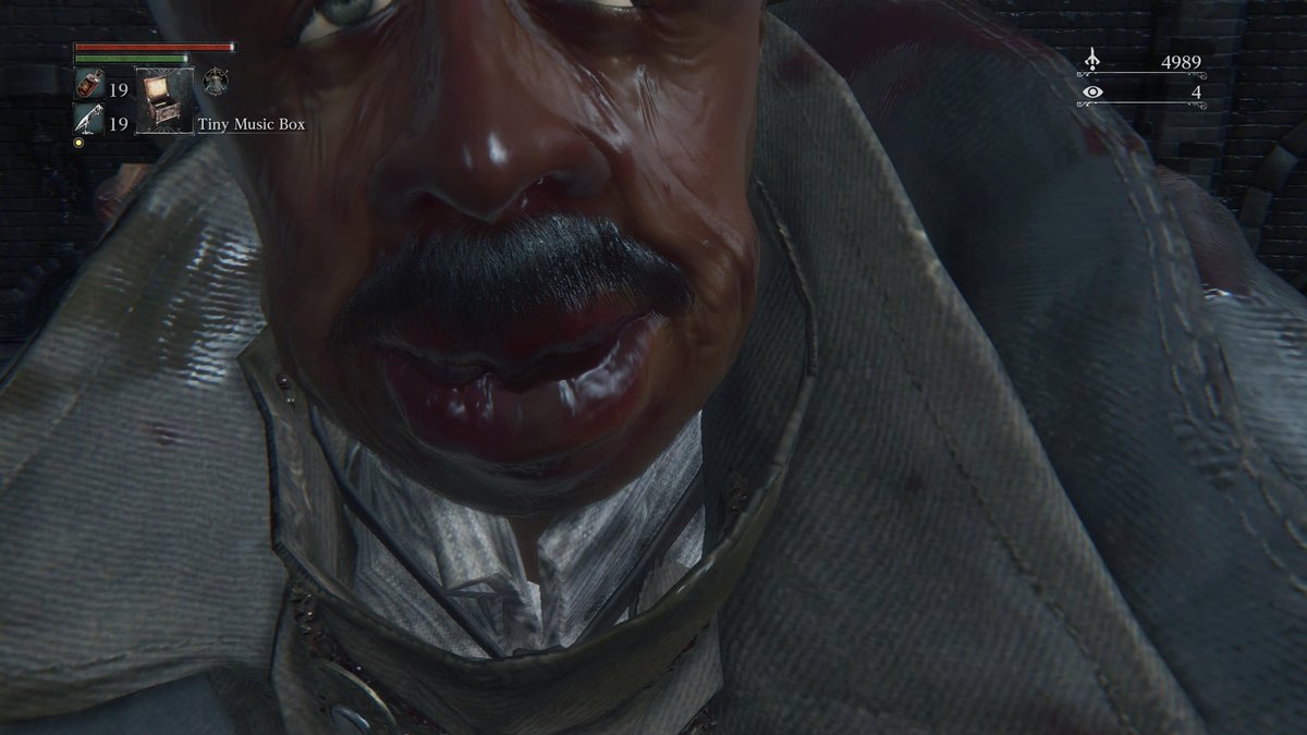 ManfleshInc's tweet photo. It's that time of the year again when a  Bloodborne character is made, to go through the darkness with my friend. This is my character this year: 
Steve, Who Stares
Inspired by the wonderful @meatcanyon https://t.co/svQVn7vmud