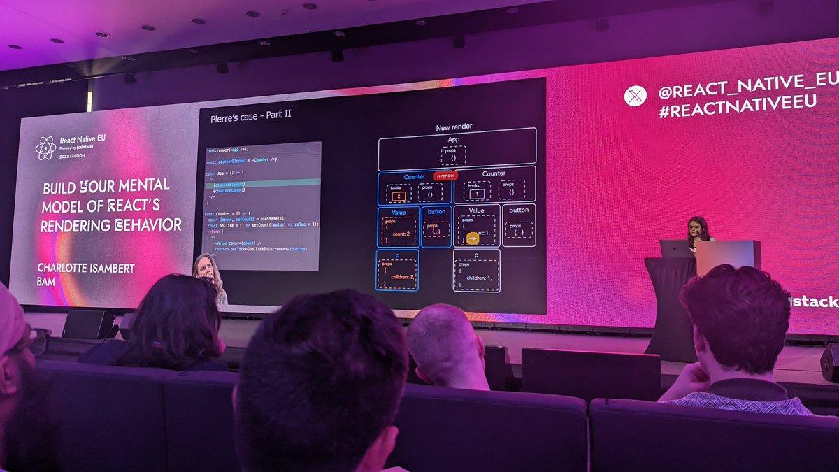 GroundControl's tweet image. So, @c_isambert&apos;s talk was sooo good. I feel like I learned a new React technique for memoization #reactnative #reactnativeeu