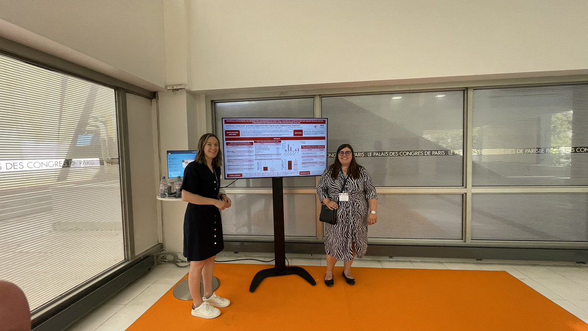 Well done Sofia and Jillian representing the QEUH <a href="/NHSGGC/">NHS Greater Glasgow and Clyde</a> <a href="/qeuhanaesthesia/">QEUH Department of Anaesthesia, Glasgow, UK</a> <a href="/NWosart/">WOSART - Stage 3 Teaching</a> <a href="/WoSAnaesTeach/">WOSAT</a> <a href="/Qeuhtheatres/">QEUH Adult Theatres</a> #ESRAworld2023