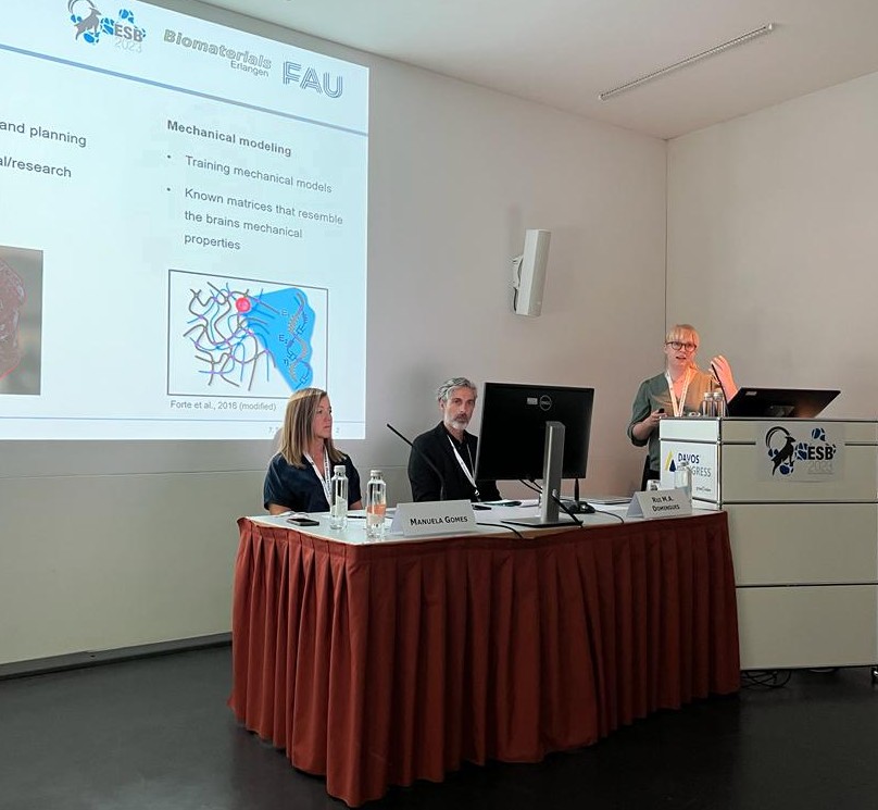 KuthSonja's tweet photo. Loved the chance to give a presentation at @ESB2023! Thanks to @Boccaccini_Lab for your support and everyone attending for the lively discussion! https://t.co/BDFWJDPyNk