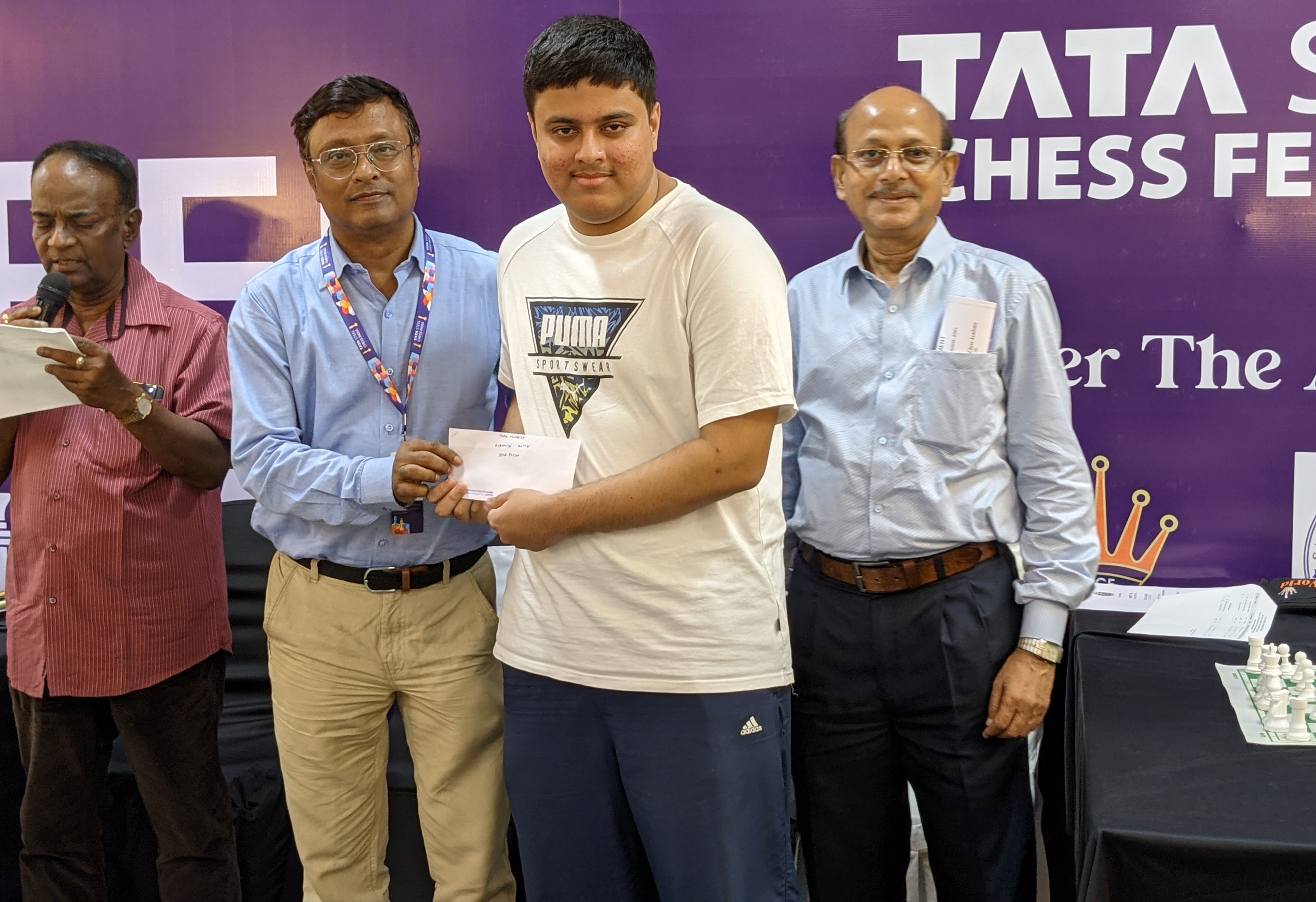 ChessBase India on Instagram: Mitrabha Guha receives the Best Chess Player  award from Calcutta Sports Journalists' Club Mitrabha became India's 72nd  GM in November last year. He also secured a third place