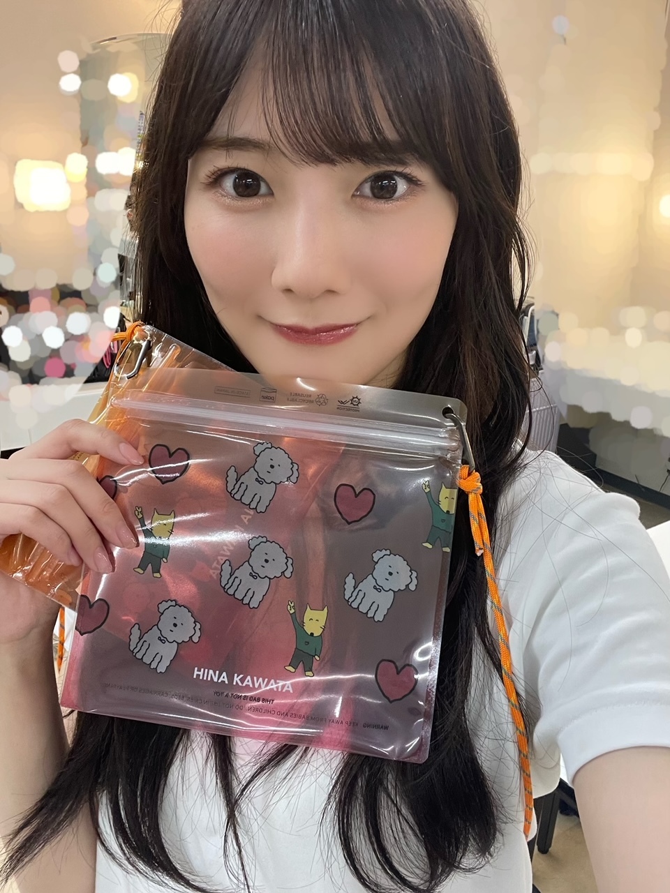 日向坂46 河田陽菜　サイン入りキーホルダー 河田陽菜 直筆サインキーホルダー 日向坂 46 河田陽菜2nd写真集