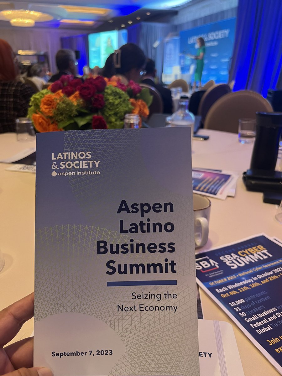 davidmarquez's tweet photo. Attending the Aspen Institutes’s Latino Business Summit. Anxious to learn how  numerous very impactful trends will affecting our National and our local Bexar County economy. https://t.co/3IYrLlqofV