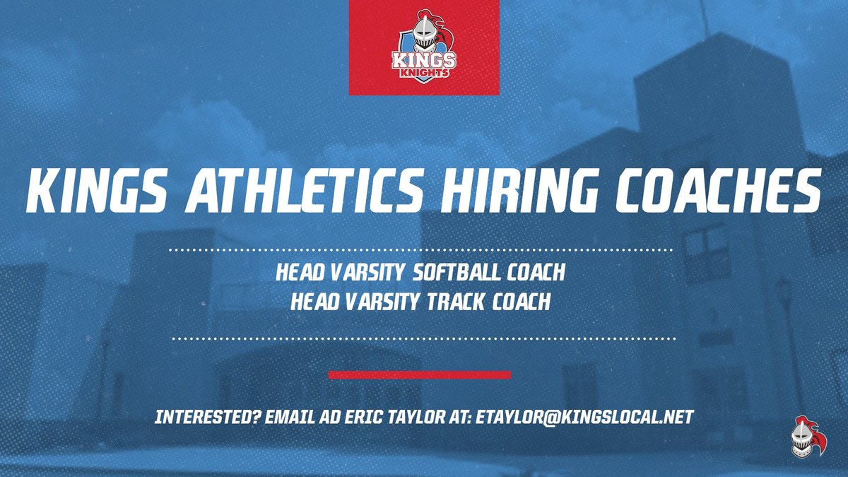 Kings is hiring the following coaches- Head Varsity Softball and Head Varsity Track.  Contact etaylor@kingslocal.net <a href="/Kings_Schools/">Kings Local Schools</a> @Kings_HS <a href="/MikeDyer/">Mike Dyer</a> <a href="/EnquirerShelby/">Shelby Dermer</a> <a href="/MarkVSlaughter/">Mark Slaughter</a> <a href="/sspringersports/">Scott Springer</a> <a href="/OHADNewsHS/">OH AD News - HS</a> <a href="/ECCCommish/">commish</a>