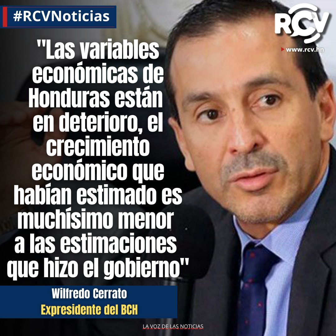 RCVHonduras's tweet photo. #RCVNoticias

⬇️ "No era posible, por sentido común que #Honduras creciera a los ritmos que que estimaba la autoridad monetaria, si los principales socios comerciales de nuestro país crecerían menos", Wilfredo Cerrato, Expresidente del BCH. https://t.co/keg9bHvjNB
