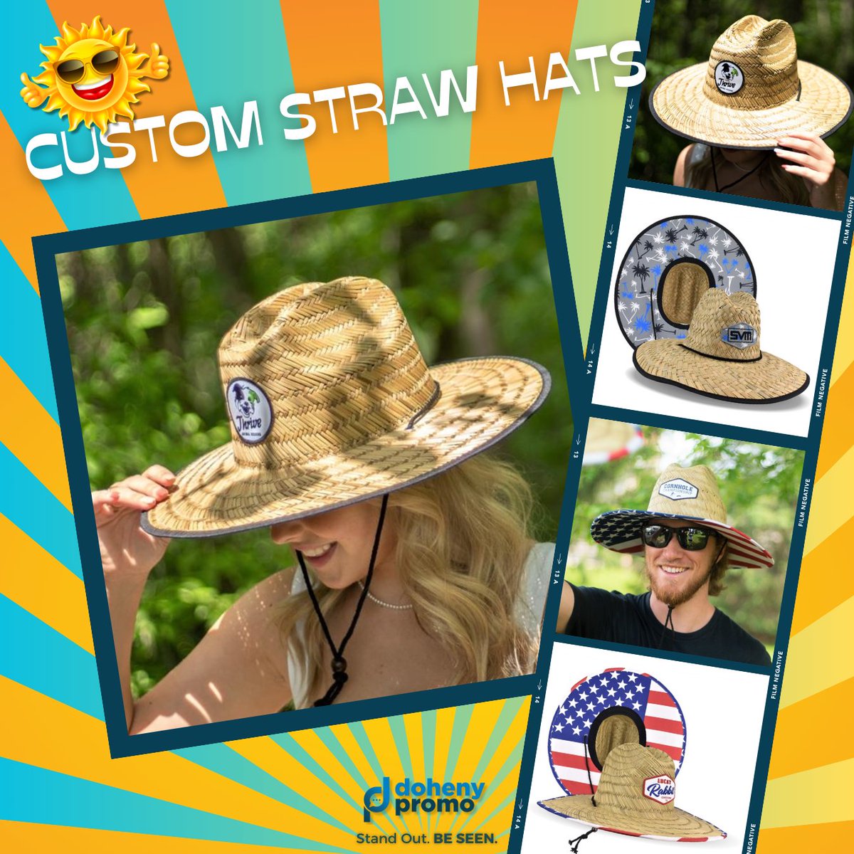 Promote your business with these one-of-a-kind straw hats!

Get yours today at (941) 202-9950 or info@doheny.promo.

Stand Out. BE SEEN.

#promotionalproductswork | #brandawareness | #marketing | #impressions | #strawhats | #sun | #smallbiz | #veteranowned