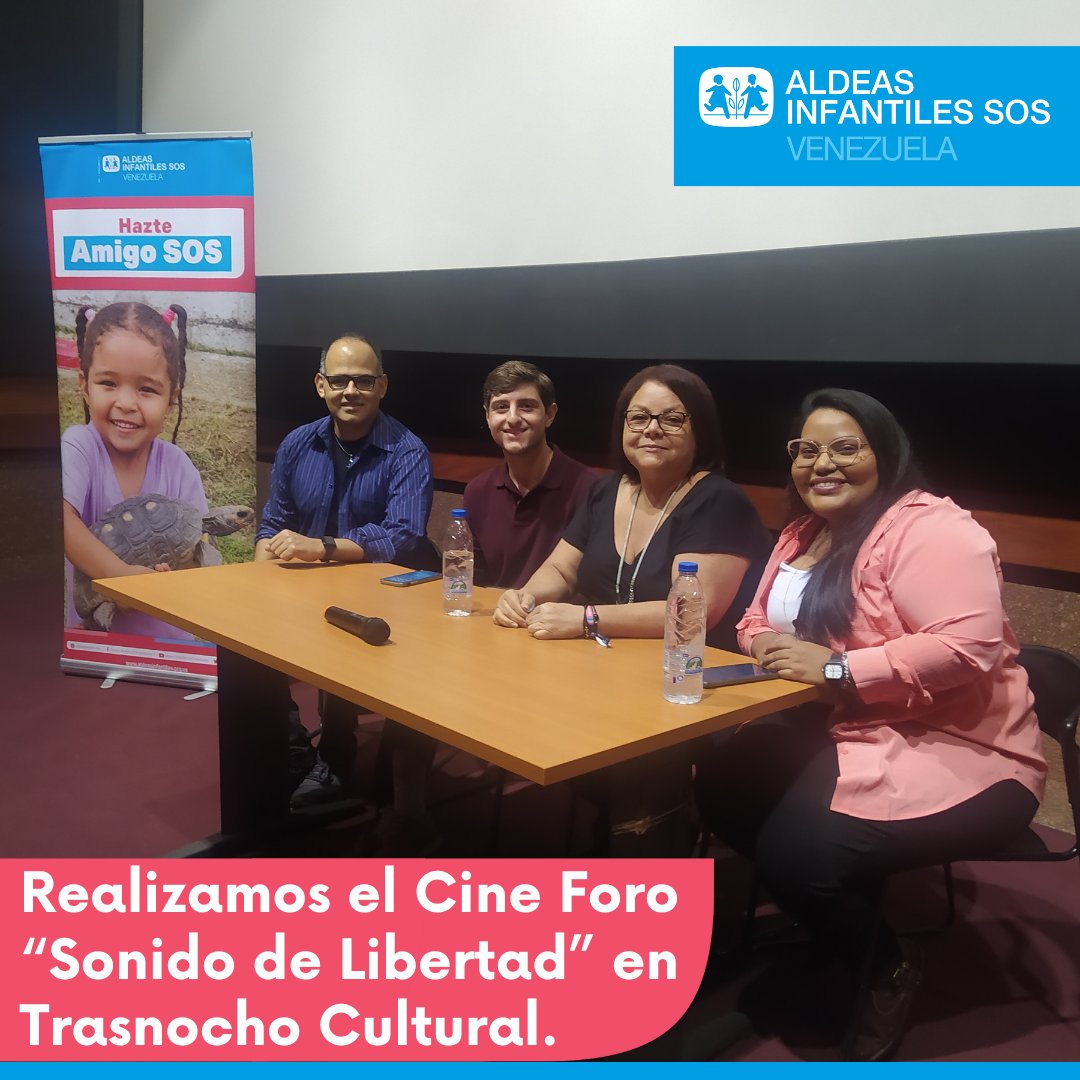 El pasado sábado fue el esperado #CineForo📽️ de Sonido de Libertad, el cual fue todo un éxito, gracias a <a href="/trasnochocult/">Trasnocho Cultural</a>, <a href="/rafaurdant/">Rafael Urdaneta</a>, Diego Rodríguez Noda, Mileydi Pérez y Katerine Chávez de <a href="/aldeasvenezuela/">AldeasInfantilesSOS</a>.  Aquí más información 👉acortar.link/yYyLFZ 😊 #SoundOfFreedom