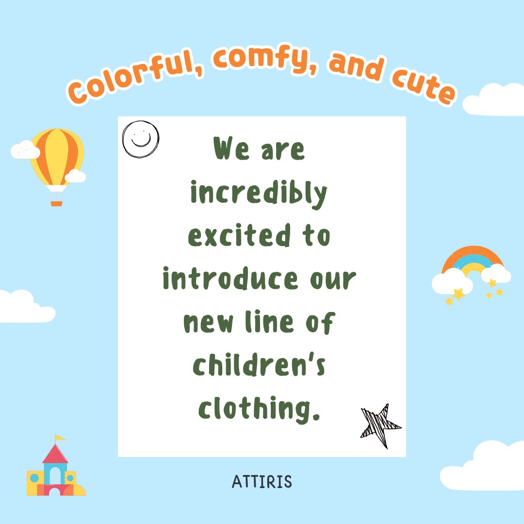 Attiris_'s tweet photo. Unleash the cuteness with our brand new kids' fashion line! And get ready for a wardrobe upgrade for your little stars! 🌟👕 #KidsStyle #fashion #outfit #kids https://t.co/35E0FdTDhh