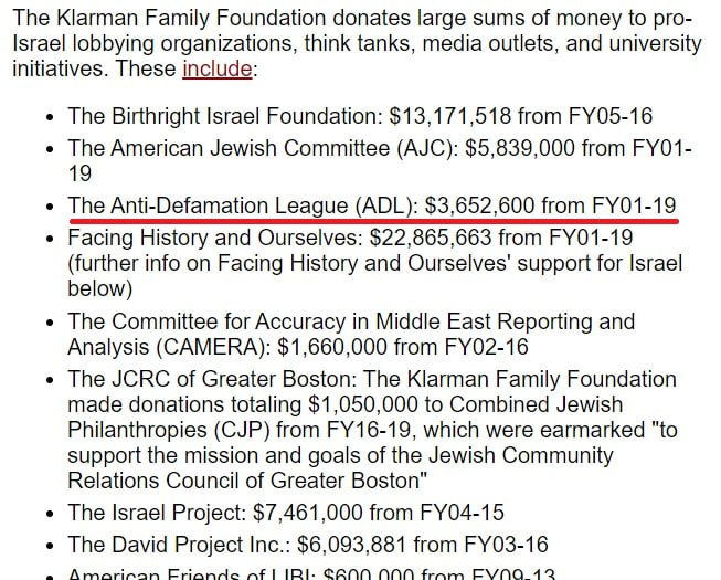 KeithWoodsYT's tweet photo. The Times of Israel ran a smear piece on Elon Musk, associating him with anti-Semitism when he began to criticise the ADL.

The co-founder of the Times of Israel, Seth Klarman, funds the ADL to the tune of millions of dollars.

#BanTheADL https://t.co/keMUs4OS2f