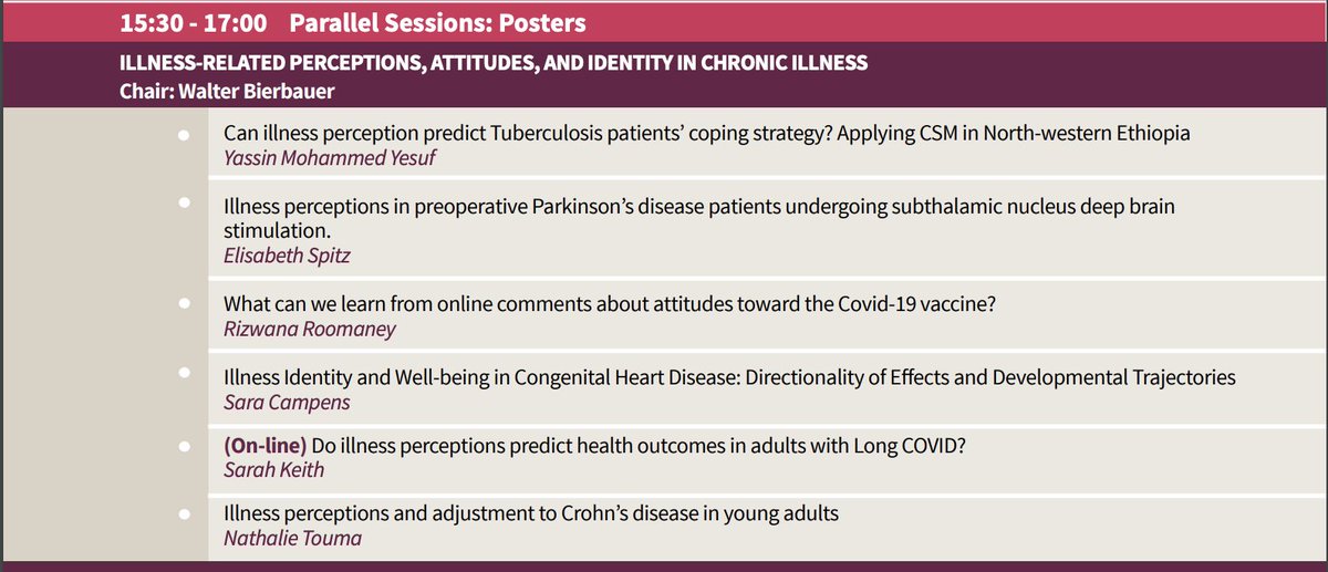 If you're at @ehps2023 take a look at my poster presentation on illness perceptions and Long COVID. Drop me a message with any questions! #ehps2023