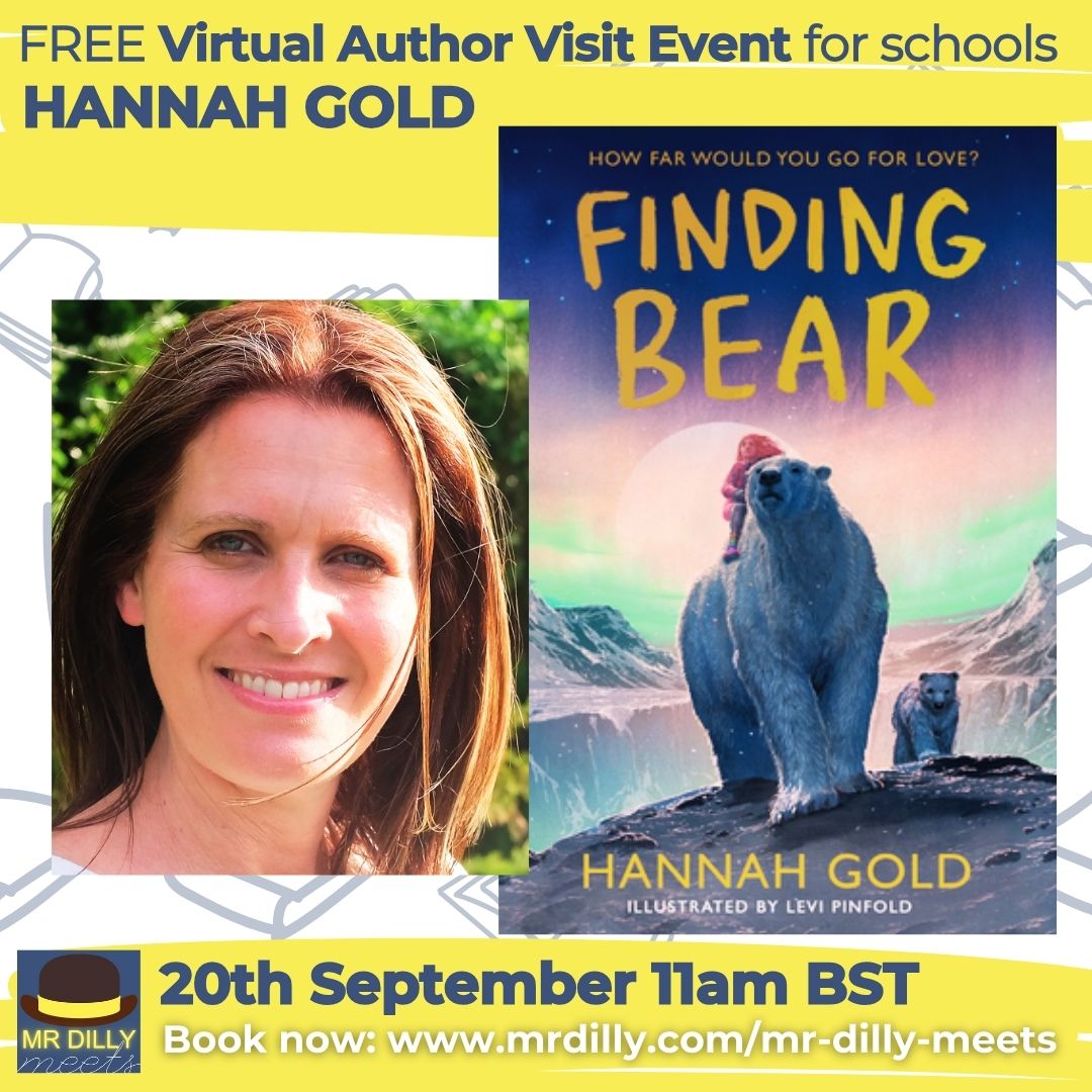📚#Schools! #Teachers! #Librarians! FREE Virtual Author Visit! Discover more about FINDING BEAR the beautiful sequel to THE LAST BEAR as Mr Dilly Meets @HGold_author & more! ➡️BOOK NOW tinyurl.com/yzypr3m6 #edutwitter #BackToSchool #kidlit #books