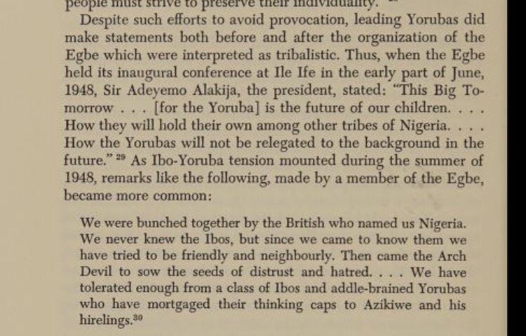 This was what one of our leaders Sir Adeyemo Folorunsho Alakija said in 1948 about the threats of Azikwe and his fellow Yoruba collaborators against the survival of the Yoruba people in Nigeria.
Please read it and share it with your friends and you can even bookmark it.

It is a