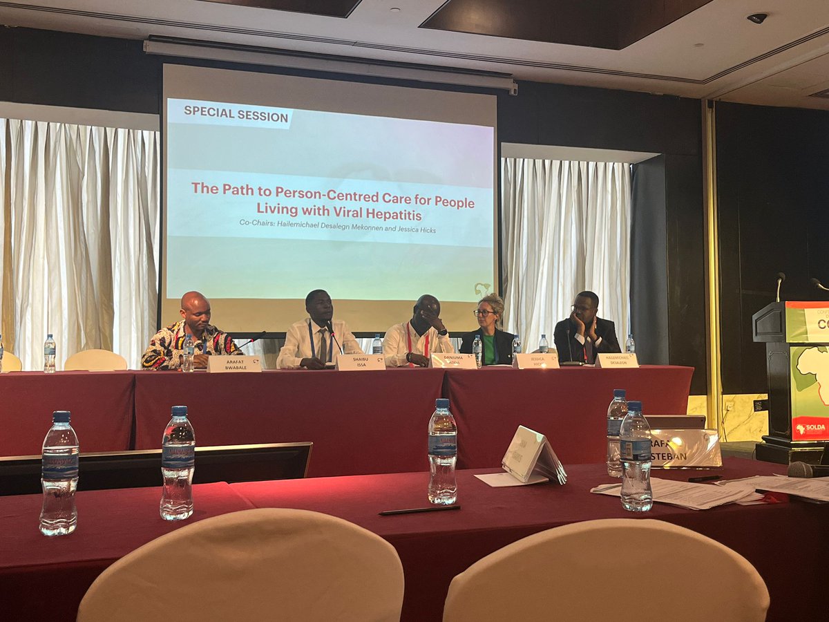 shaibu_issa0's tweet photo. Happen in COLDA🎉🎊. We made wonderful panel Discussion based on "The Path to person centered Care for people living with Viral Hepatitis" thank you @ArafatBwambalem @Hep_Alliance @HepBFoundation
#COLDA https://t.co/2cjHMZrQPh