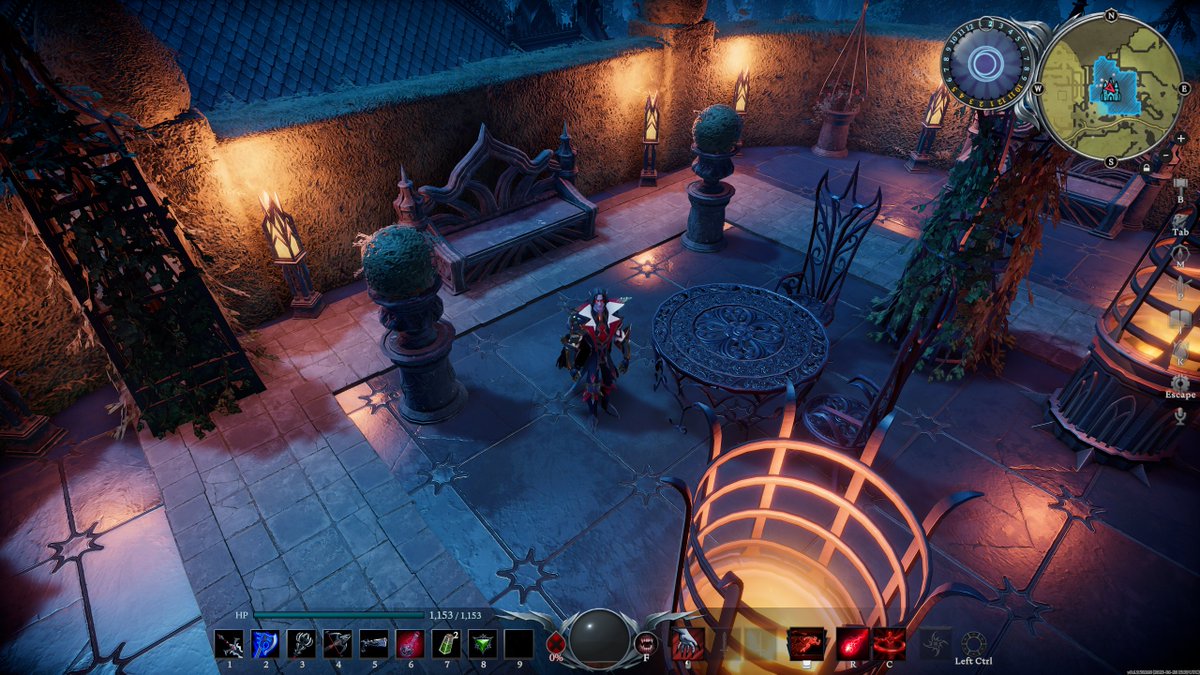 VRisingGame's tweet image. Rooftop garden. What was your favorite thing about the Secrets of Gloomrot building updates? 🏰🪜🏡

 #VRising #BuildingGame