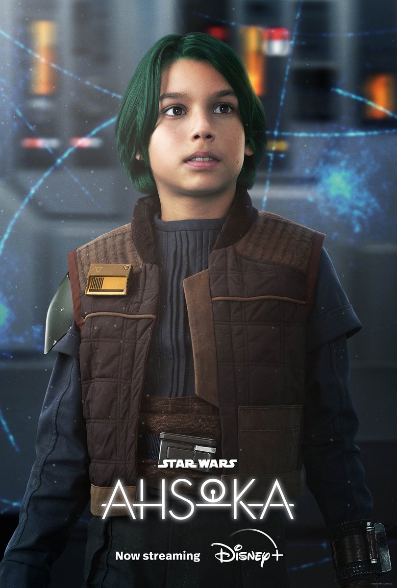 permittedpod's tweet photo. We are heading into the back half of #Ahsoka ALREADY! New mid-season poster featuring the cast plus Hayden Christensen’s return as Anakin, plus Jacen Syndulla and Mon Motha character posters. What did yo think of chapter four? #AhsokaTano #DisneyPlus https://t.co/Mu1uis4JZR