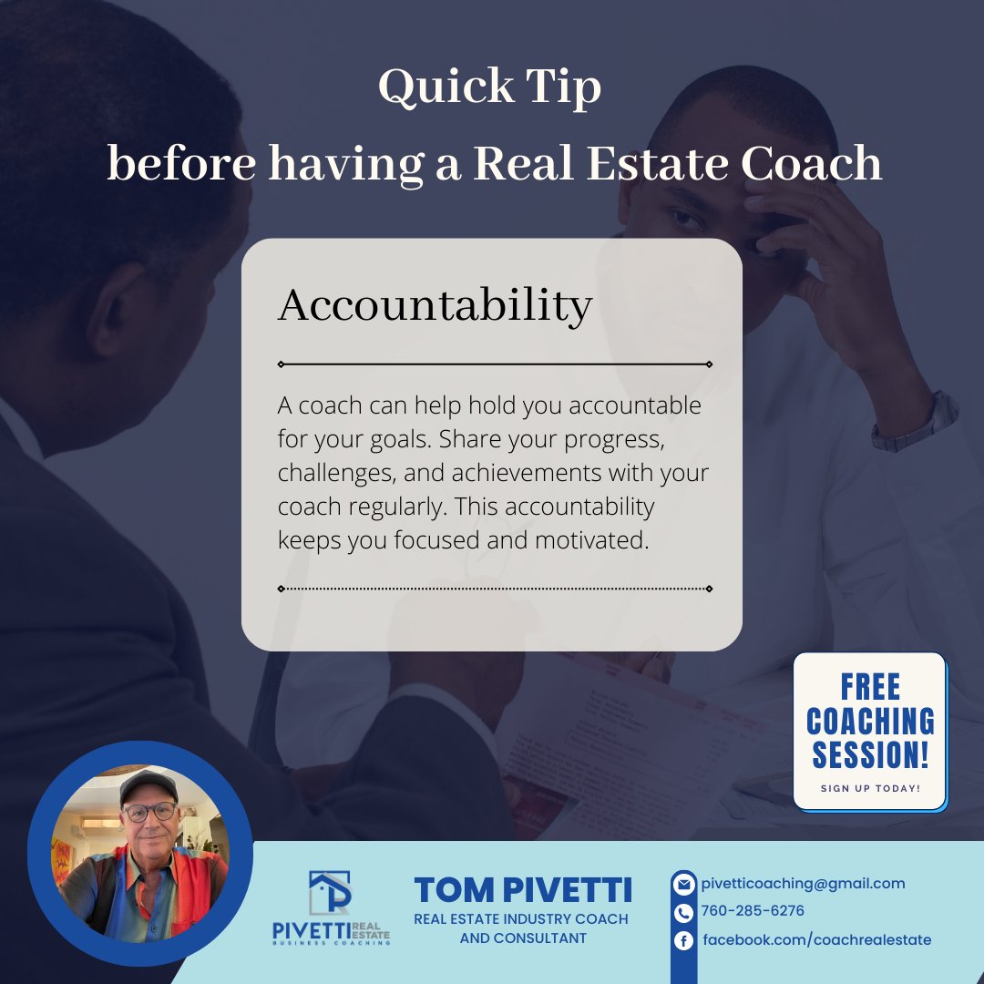PivettiCoaching's tweet image. Accountability is your compass to success. A coach serves as your guide, helping you navigate challenges, celebrate achievements, and stay laser-focused on your goals. Together, we journey toward greatness. 
Schedule 1st free coaching session - Link In Bio