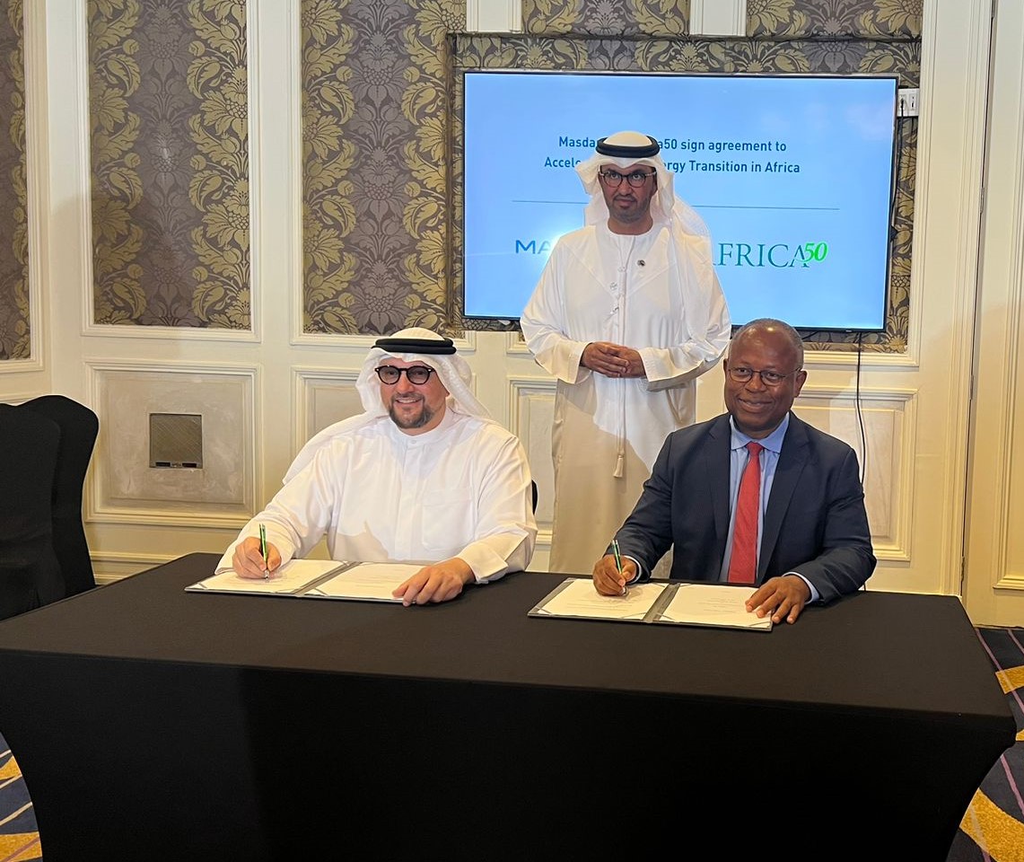 Africa50Infra's tweet image. #Africa50 signs MoU with Masdar (Abu Dhabi Future Energy Company) to identify, fast track and scale #energyprojects across #Africa. 
#africaclimatesummit23 
Read more here: rb.gy/ykka3