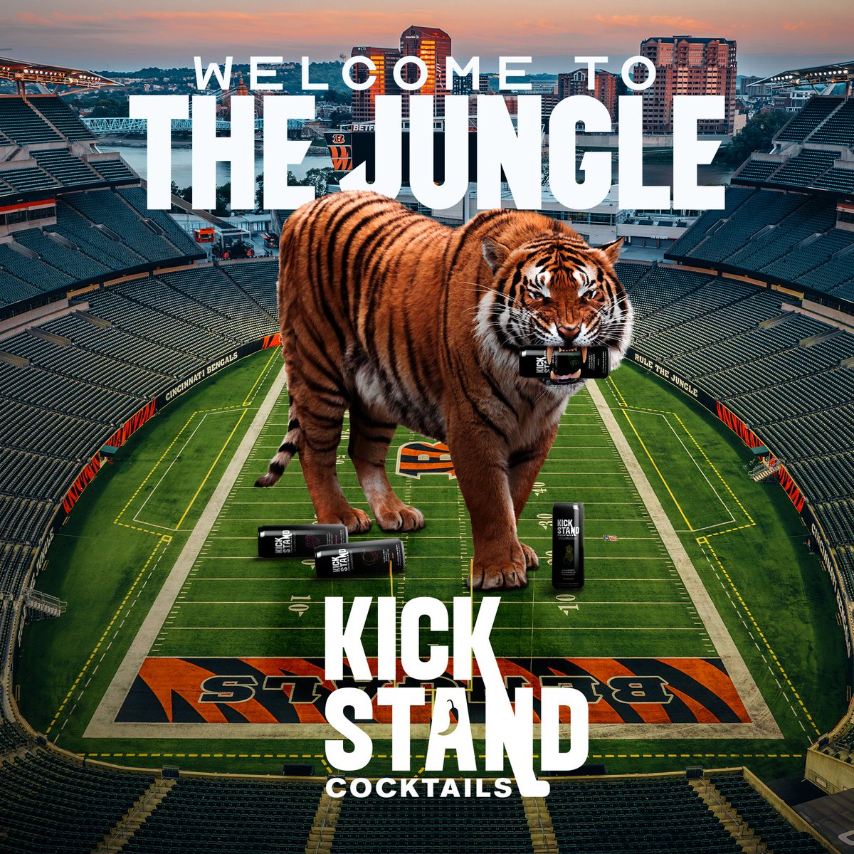 Kicking off the season with @drinkkickstand! Reply WHO DEY if you're going to try these new spicy cocktails 🌶️