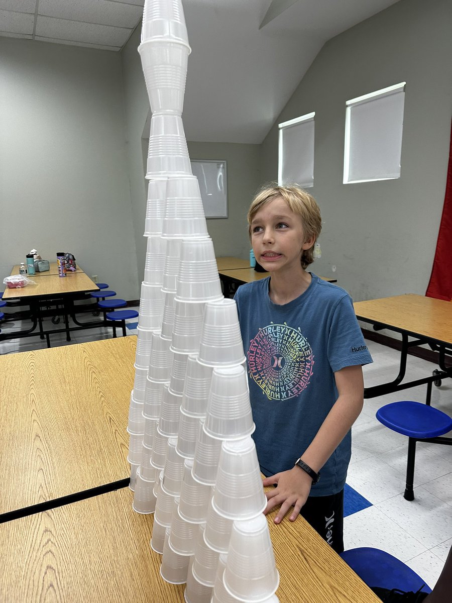 5H_Baker's tweet photo. On our second day of school, we met up with the other 5th grade classes to work on our engineering and perseverance skills! https://t.co/rCFNniOS4Z