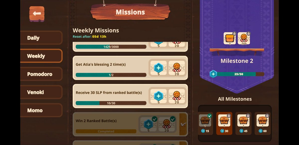 mYm_Yompa's tweet photo. Hi @jaatster, @hailcorporate and @AxieSupport, do you haved reported some problems around Atia's blessings missions ? https://t.co/L7K2aLauks