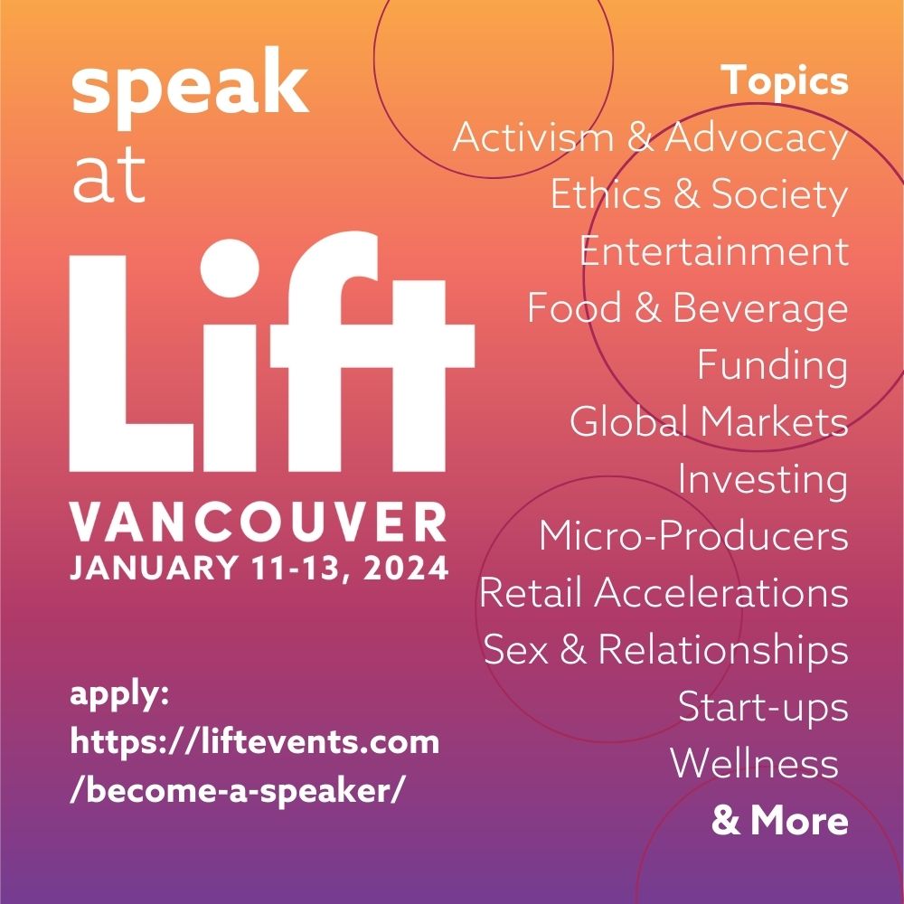 🗣️Speaker applications are OPEN for Lift Vancouver 2024! Calling all cannabis industry activists, advocates, subject matter experts and innovators to submit ideas for presentations, panels and more.
Click the link to apply>>liftevents.com/become-a-speak…