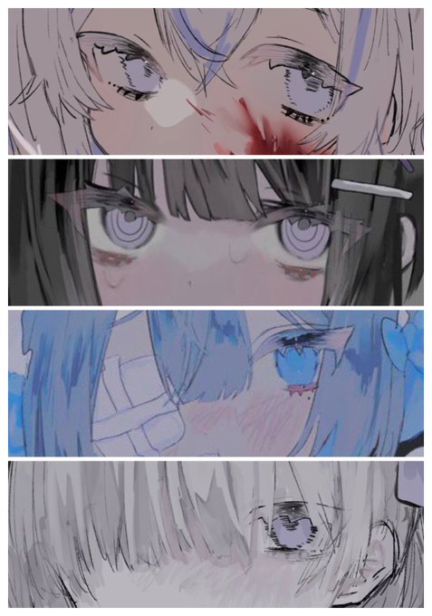 #イラスト 
昔の目すごく堕ちててかわいい 