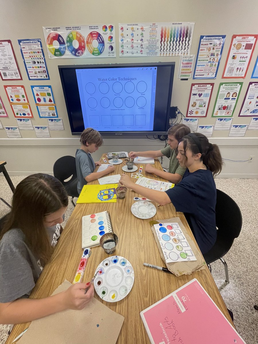Nalty_Art_Class's tweet photo. Watercolor techniques in Introduction to Art. https://t.co/ltEE6kdT4o