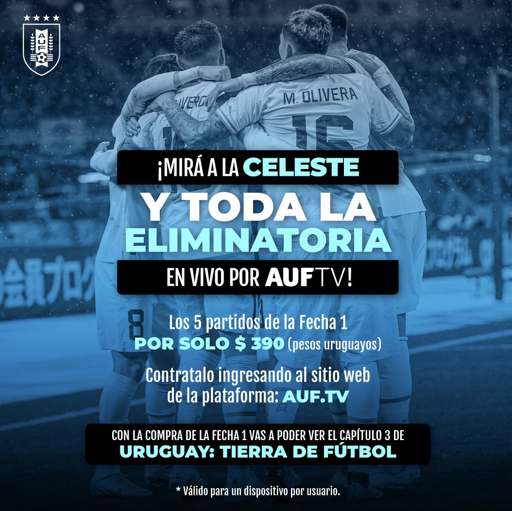 Viví los próximos partidos de la Celeste con la producción