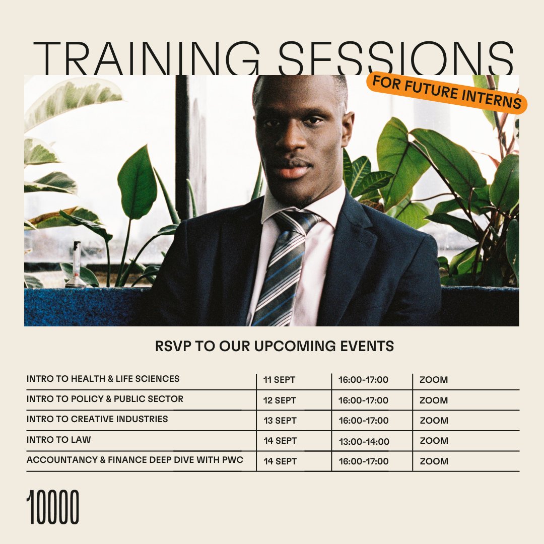 Disabled students and graduates 📢

We're offering free training sessions next week to help you prepare for your dream role! ✨

If you’re not sure what industry you want to work in, you can join as many sessions as you like!

#disabilityemployment THREAD 👇