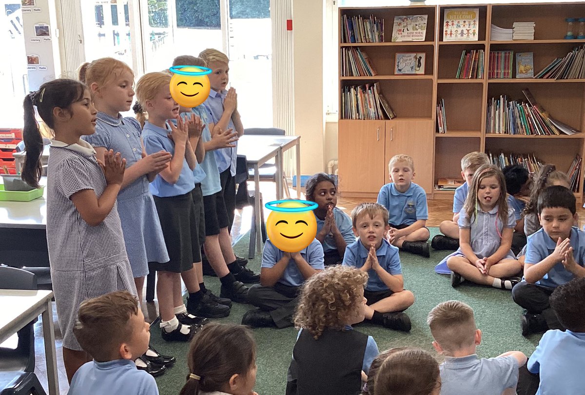 OurLadysCP's tweet photo. Some of our year 2 pupils have been leading their collective worship about St Josephine Bakhita, who is their class saint. #CST #CollectiveWorship #REInAction @OurLadyandAllS1 https://t.co/QUZwez6Ous