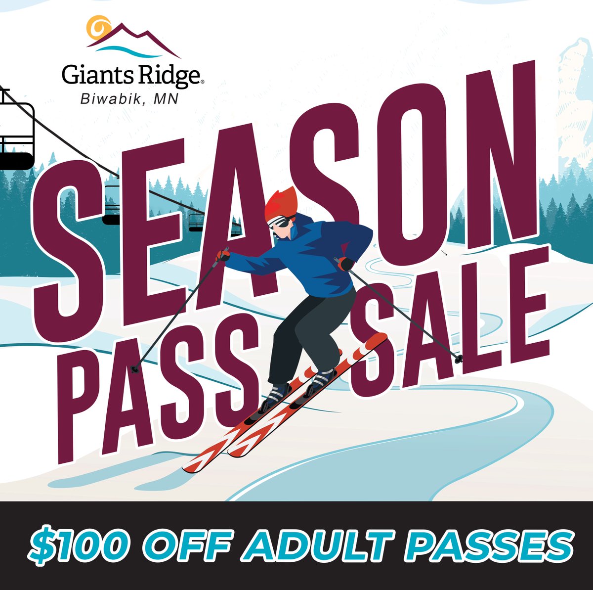 Get ready for the winter season with the best value in Minnesota!

The Fall Season Pass Sale is here, offering adult passes starting at $100 off regular rates.

Don't miss this unbeatable offer, available only until October 22nd.

Secure your pass today for maximum winter fun!